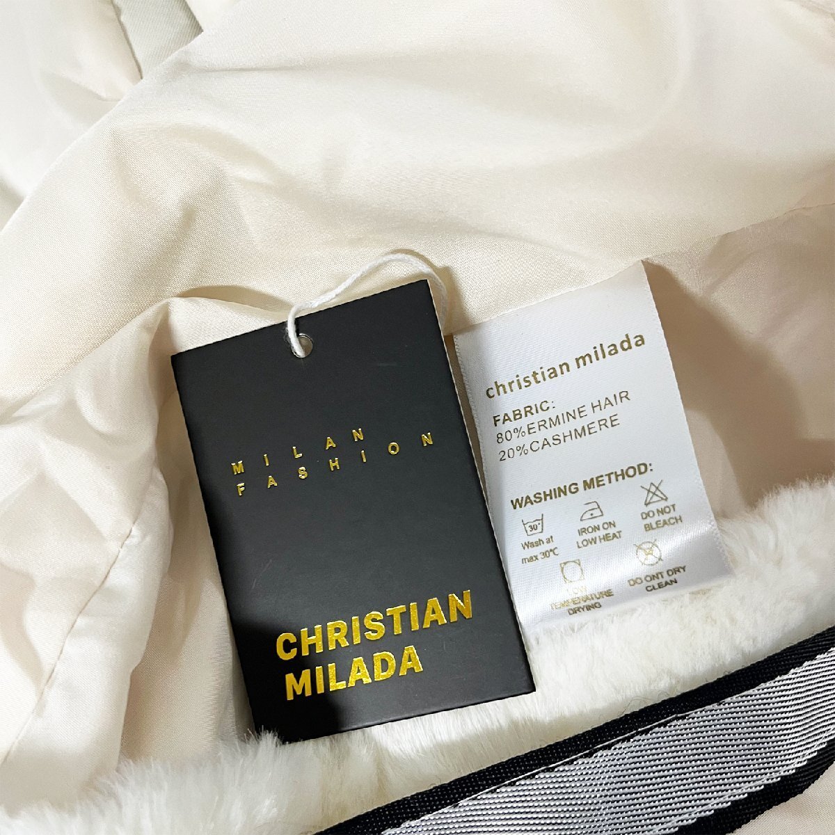 定価9万☆christian milada・ミラノ発・ジャケット☆ミンク混 豪華毛皮