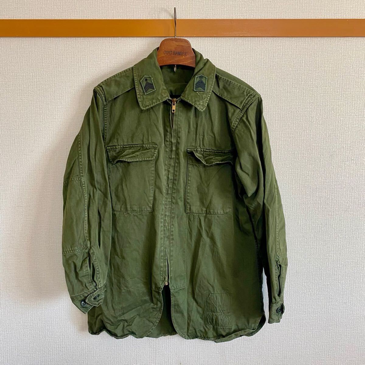 陸上自衛隊 作業服 防衛庁 上下セット 陸2号 / 1976年度 倉敷紡績 