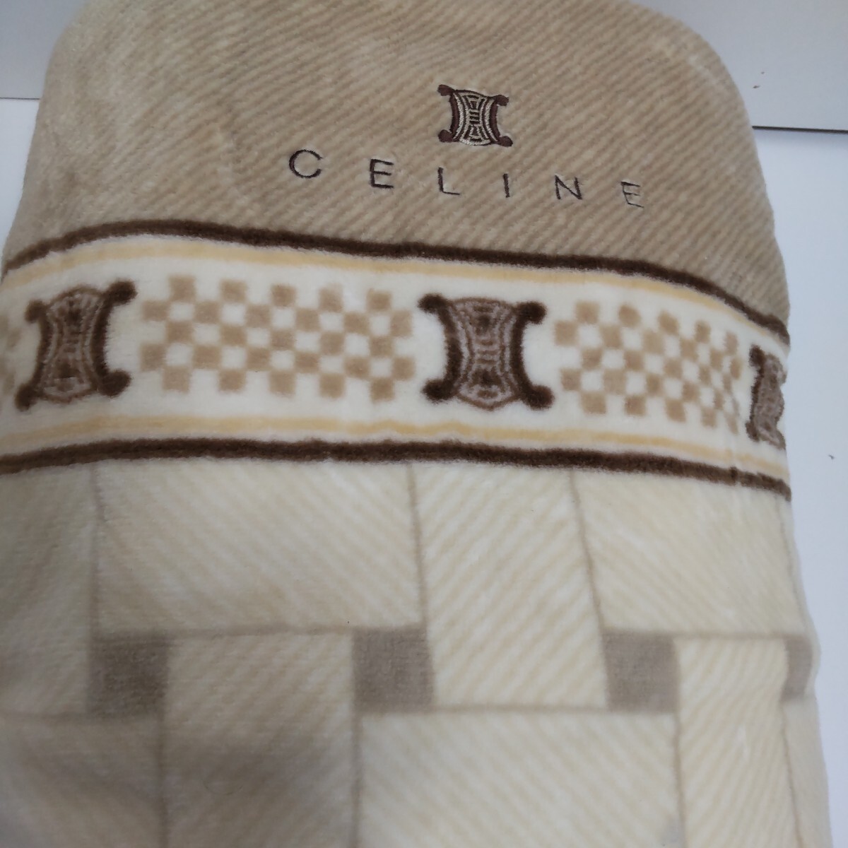CELINE セリーヌ 綿毛布 140 × 200cm 日本製 綿100% 西川産業(株) 未