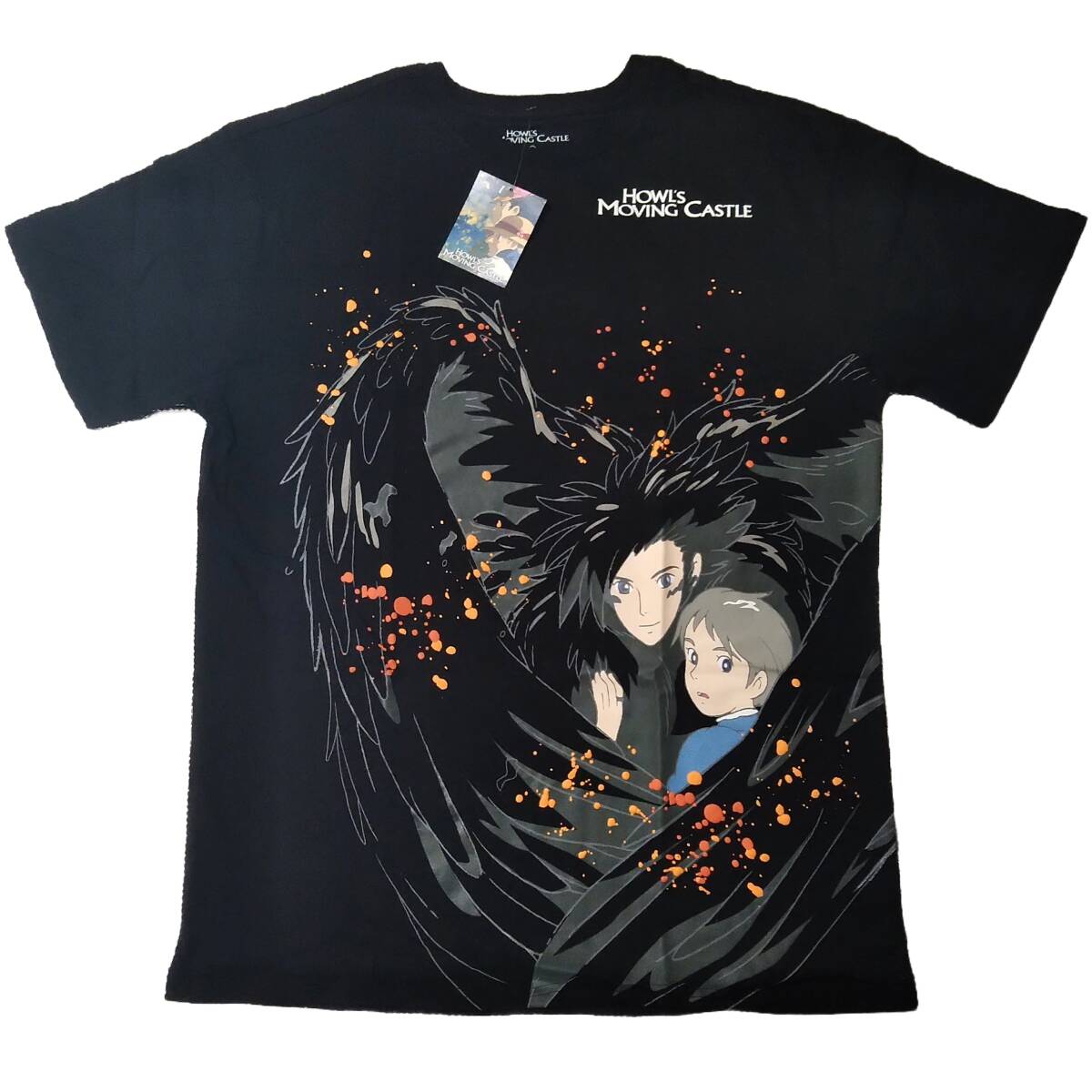ハウルの動く城 Tシャツ ムービーT アニメT XLサイズ 黒 映画T ジブリ