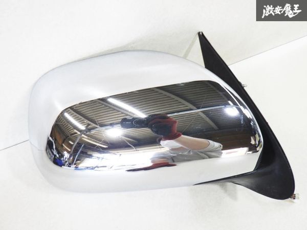 動作確認済み！！ トヨタ 純正 200 200系 ハイエース ドアミラー サイドミラー 右 右側 運転席 メッキ 5Ｐ 電動格納 即納 棚27L 電動 メッキ 200系 素地ミラー&frasl;左 素地ミラー&frasl;左&frasl;助手席&frasl;1型2型3型&frasl;5ピン&frasl;◆◆ ～1型から