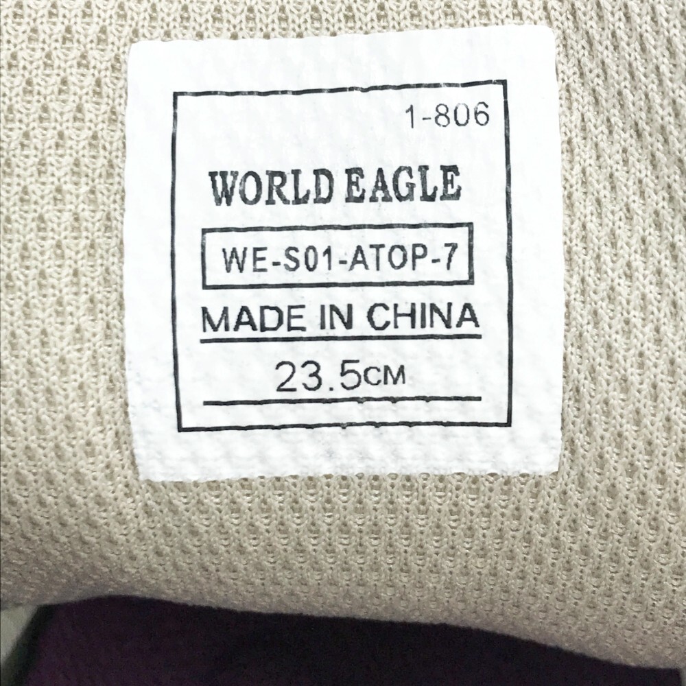 【1円】World Eagle ワールドイーグル WE-S01-ATOP-7 E-LINE ゴルフシューズ ワイヤーダイヤル式 総柄 ホワイト系 23.5 [240101207951]_8
