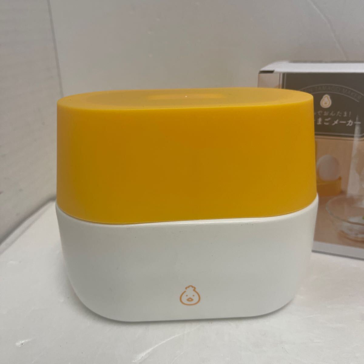 ● 温泉たまごメーカー おうちでおんたま 調理器具 卵スタンド お湯 未使用品 ●_2