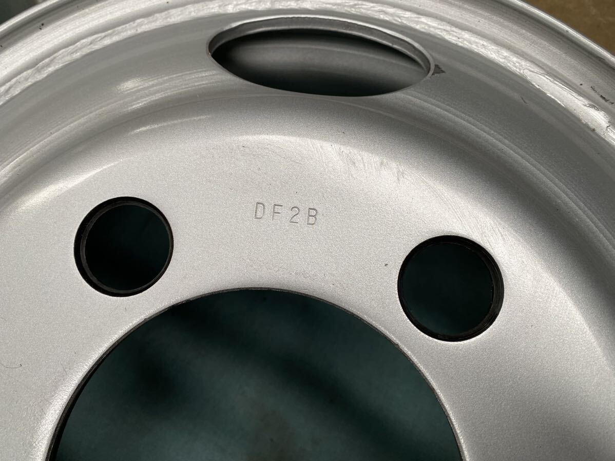 新車外し トヨタ コースター 日野 リエッセⅡ TOPY DF2B 17.5×6.00 120-9 5穴 スチールホイール 6本セット_5