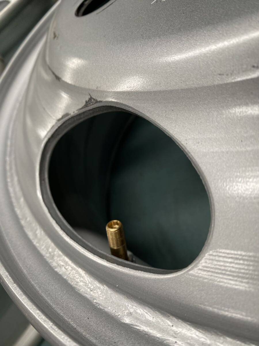 新車外し トヨタ コースター 日野 リエッセⅡ TOPY DF2B 17.5×6.00 120-9 5穴 スチールホイール 6本セット_7