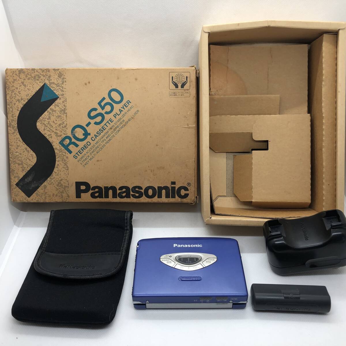 Panasonic ポータブルカセットプレーヤー RQ-S50 ジャンク・箱付 部品