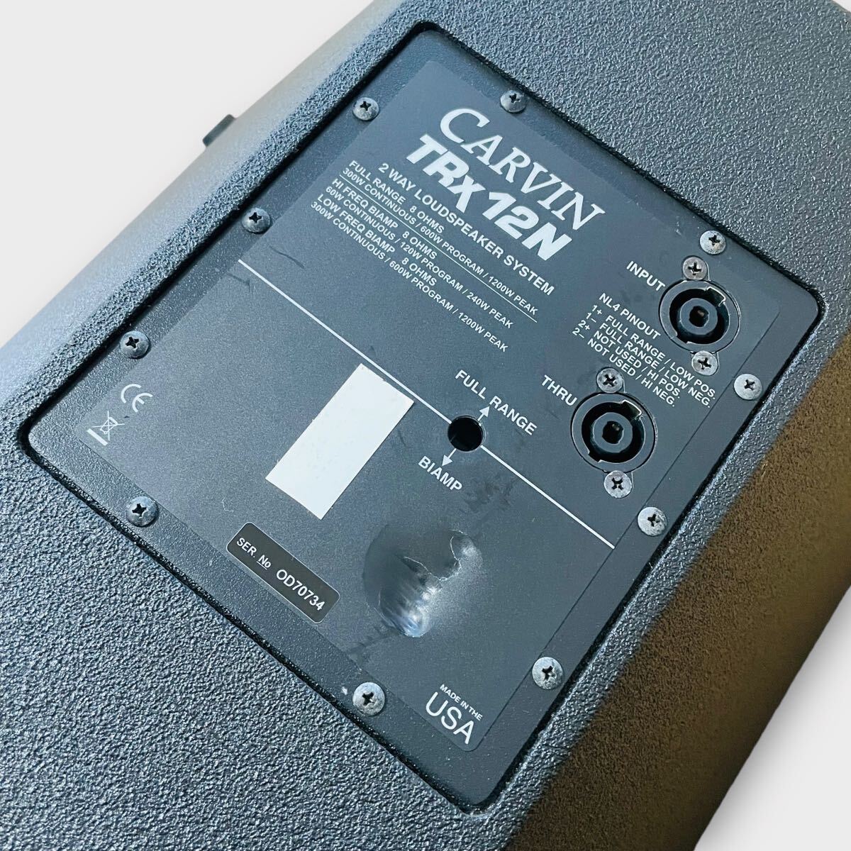 CARVIN スピーカー 12インチ 同軸 フロアモニター TRx12N 音出し確認