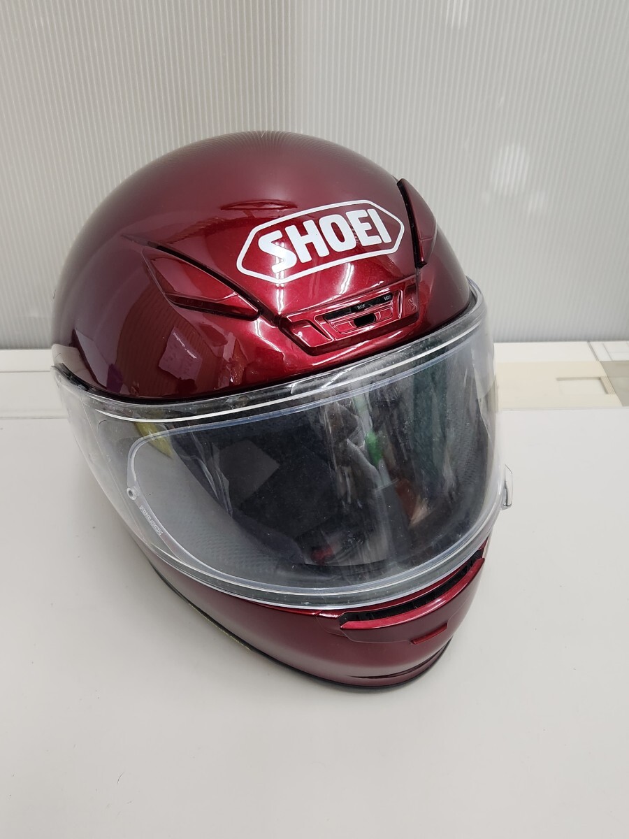 CM◇ SHOEI ショウエイ Z-7 ヘルメット フルフェイス M サイズ ワインレッド 2020年 製_1