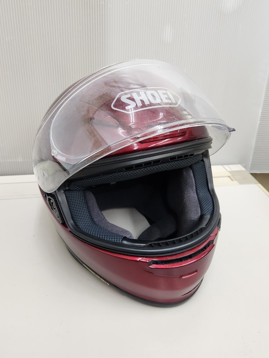 CM◇ SHOEI ショウエイ Z-7 ヘルメット フルフェイス M サイズ ワインレッド 2020年 製_2