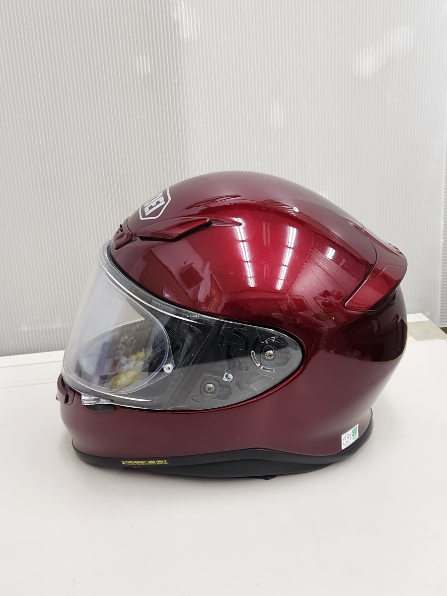 CM◇ SHOEI ショウエイ Z-7 ヘルメット フルフェイス M サイズ ワインレッド 2020年 製_4