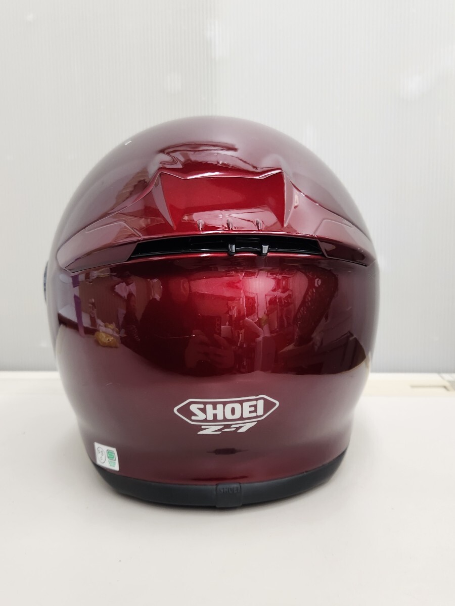 CM◇ SHOEI ショウエイ Z-7 ヘルメット フルフェイス M サイズ ワインレッド 2020年 製_5
