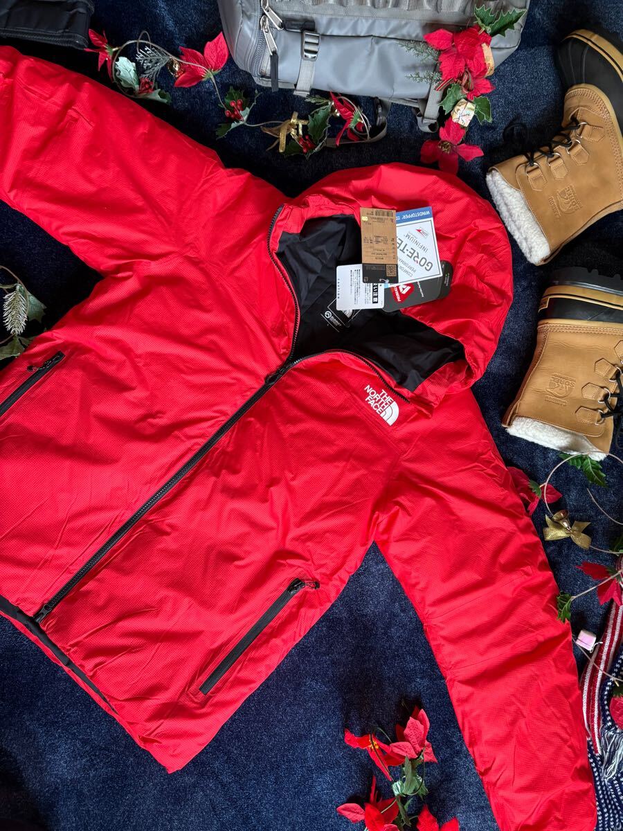 新品 定価74，800円 THE NORTH FACE ノースフェイス GORE-TEX Aglow Doublewall Jacket アグロウダブルウォールジャケット sizeL レッド系 NORTH THE ノースフェイス ノースフェイス） 800フィルノースフェイスサミットシリーズダウンジャケットメンズL パンツ