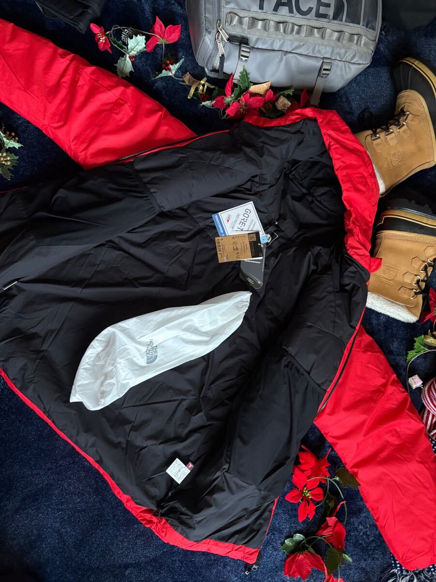 新品 定価74，800円 THE NORTH FACE ノースフェイス GORE-TEX Aglow Doublewall Jacket アグロウダブルウォールジャケット sizeL レッド系 NORTH THE ノースフェイス ノースフェイス） 800フィルノースフェイスサミットシリーズダウンジャケットメンズL パンツ