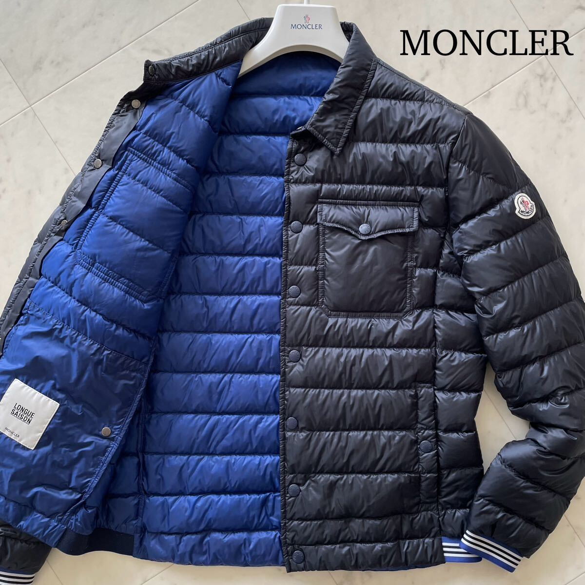 極美品/L相当☆ MONCLER モンクレール ROUVIER ダウンジャケット