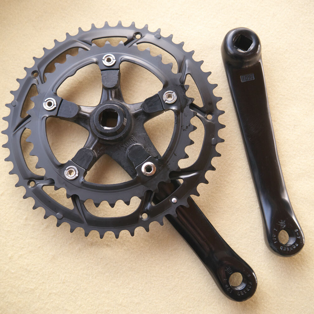 送料無料】未使用 SUGINO スギノ XD2 48-36T クランクセット PCD110 黒