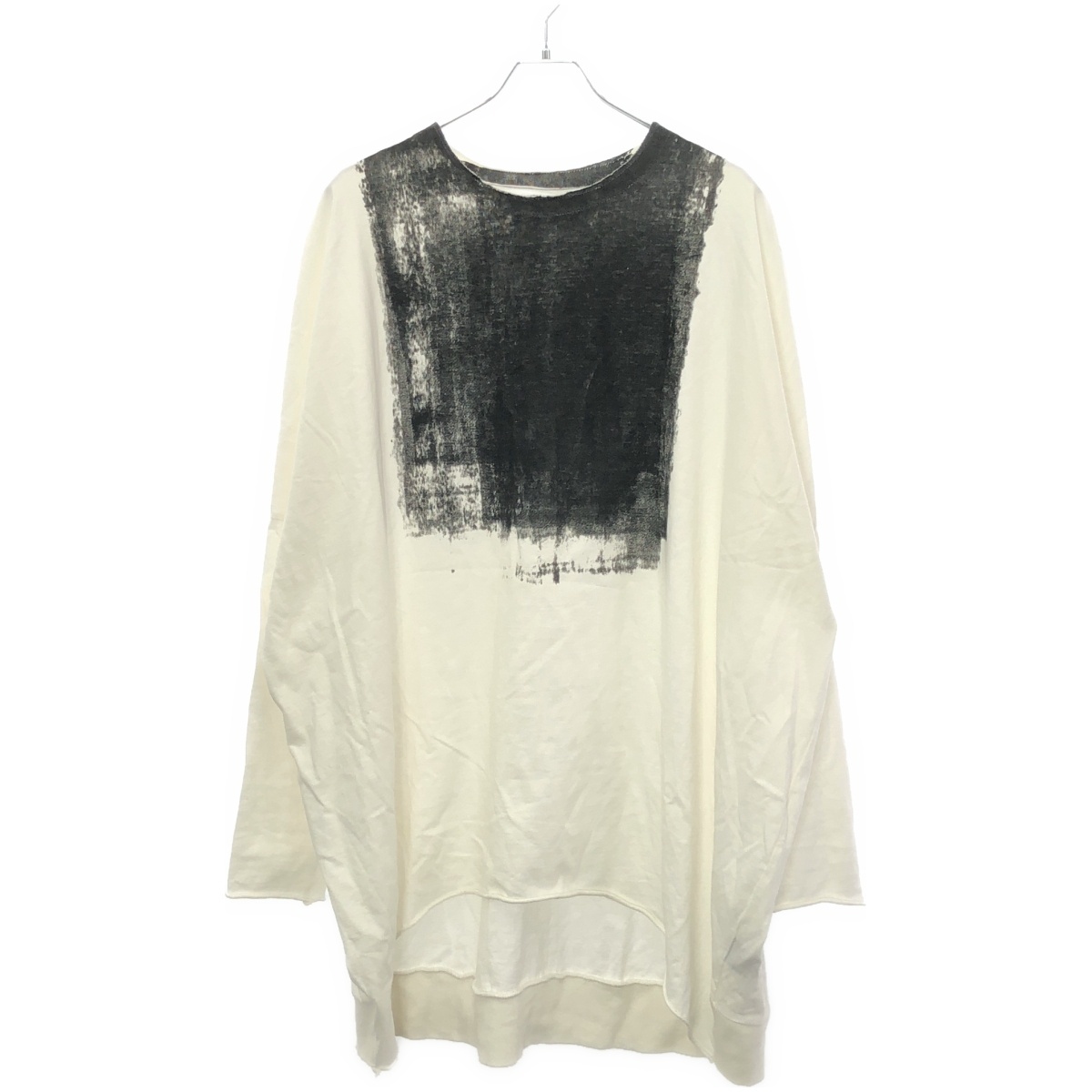 bajra バジュラ ペイントデザインロングカットソー 141QK02 ホワイト 