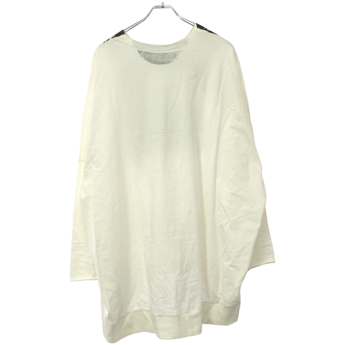 bajra バジュラ ペイントデザインロングカットソー 141QK02 ホワイト 