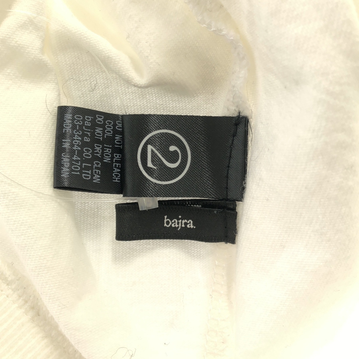 bajra バジュラ ペイントデザインロングカットソー 141QK02 ホワイト 