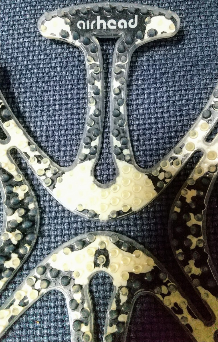 airhead エアーヘッド チェッカード ヘルメット ベンチレーション ライナー スカル　使用2回_3