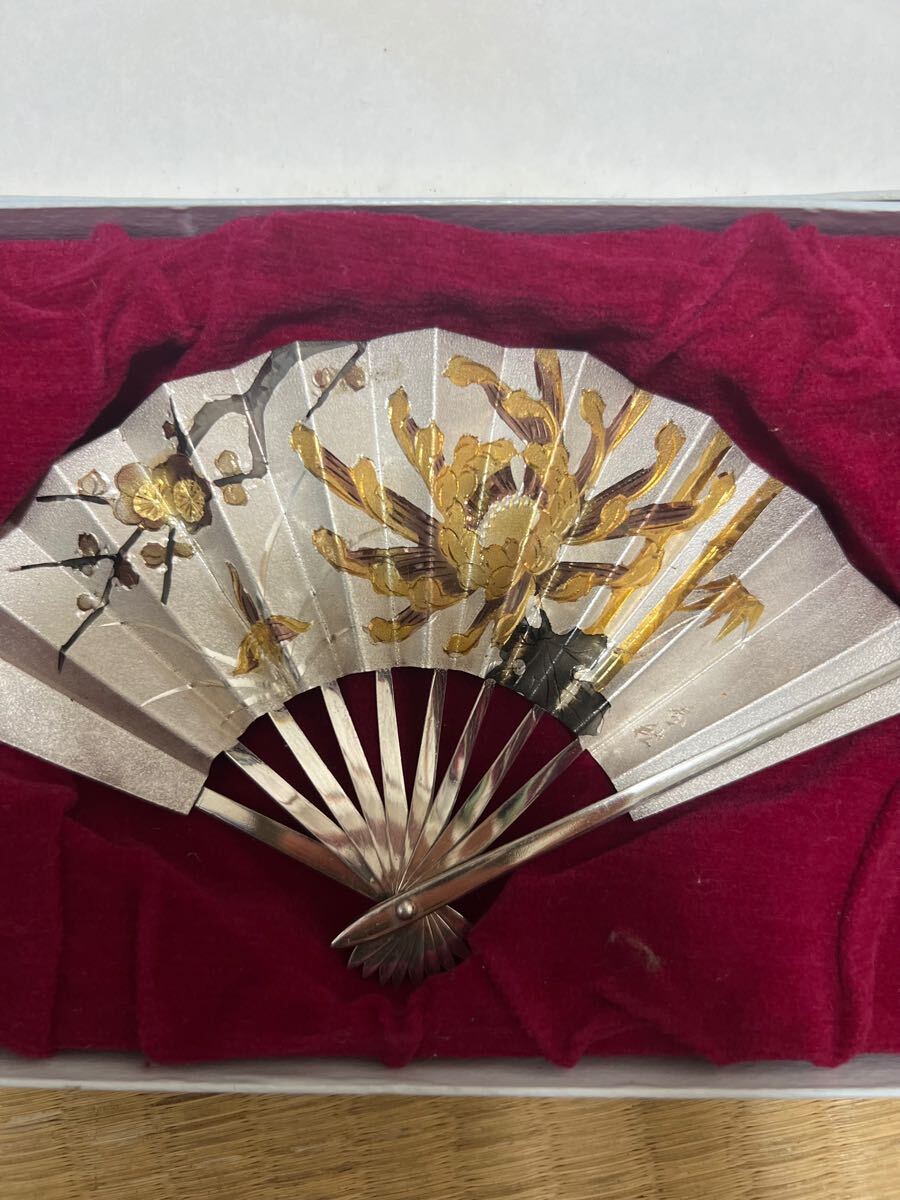 武比古 純銀 扇 松竹梅 シルバー takehiko 伝統工芸品 関工芸 和風