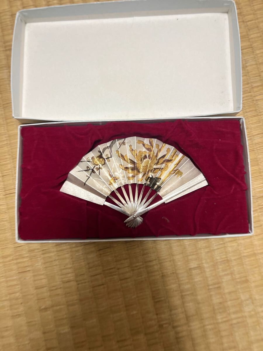武比古 純銀 扇 松竹梅 シルバー takehiko 伝統工芸品 関工芸 和風