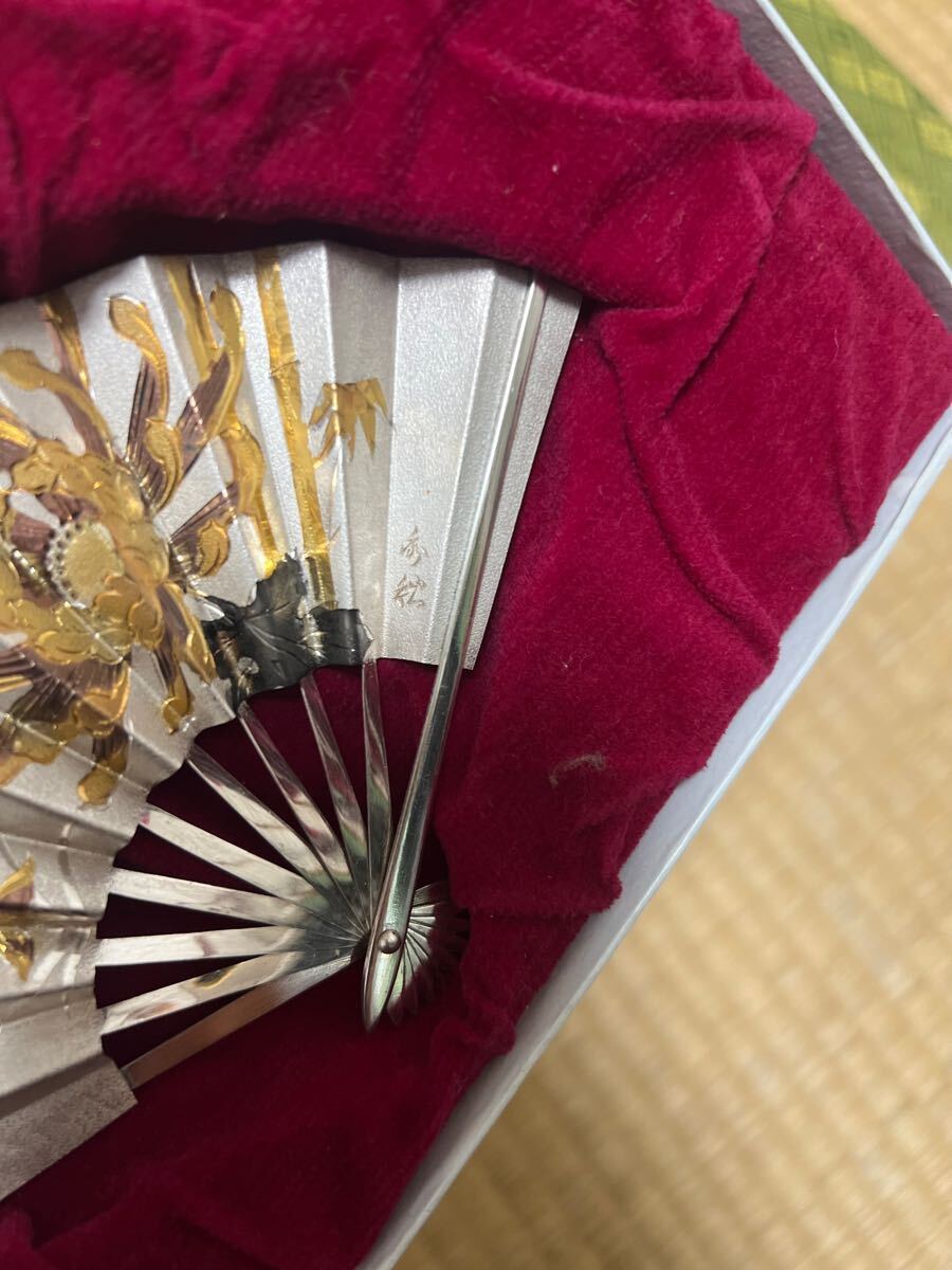 武比古 純銀 扇 松竹梅 シルバー takehiko 伝統工芸品 関工芸 和風
