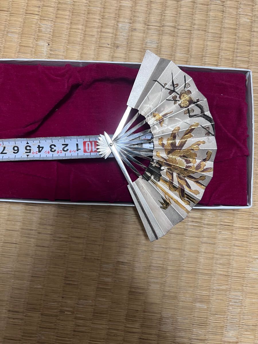 武比古 純銀 扇 松竹梅 シルバー takehiko 伝統工芸品 関工芸 和風