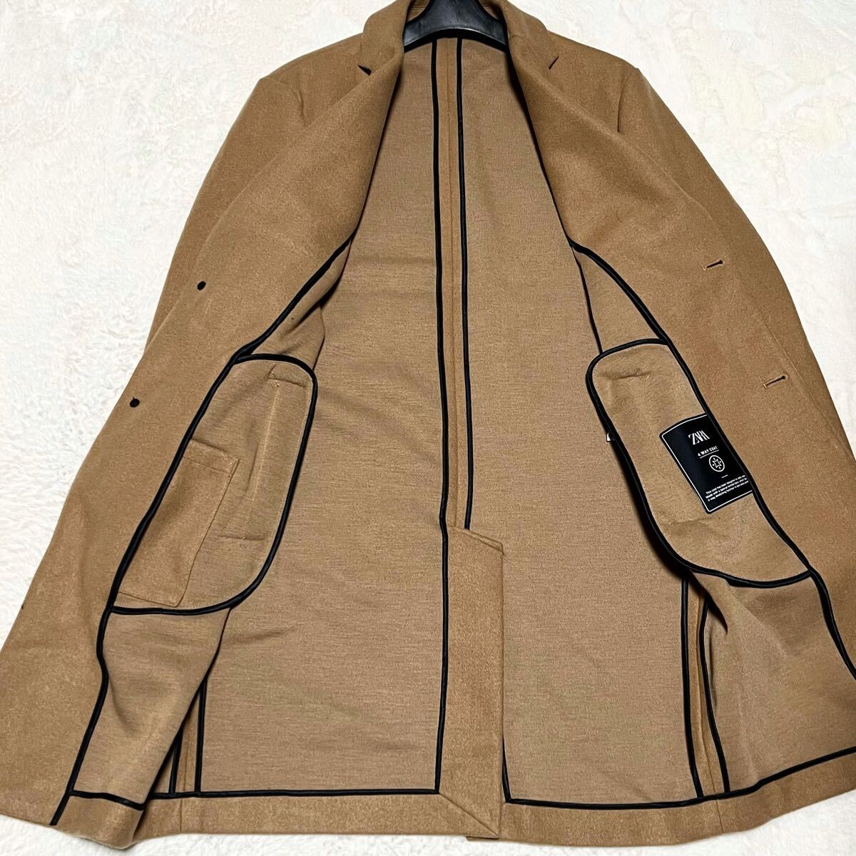 2025，得価 美品/L相当◎ ZARA【人気の配色】ザラ チェスターコート 4way