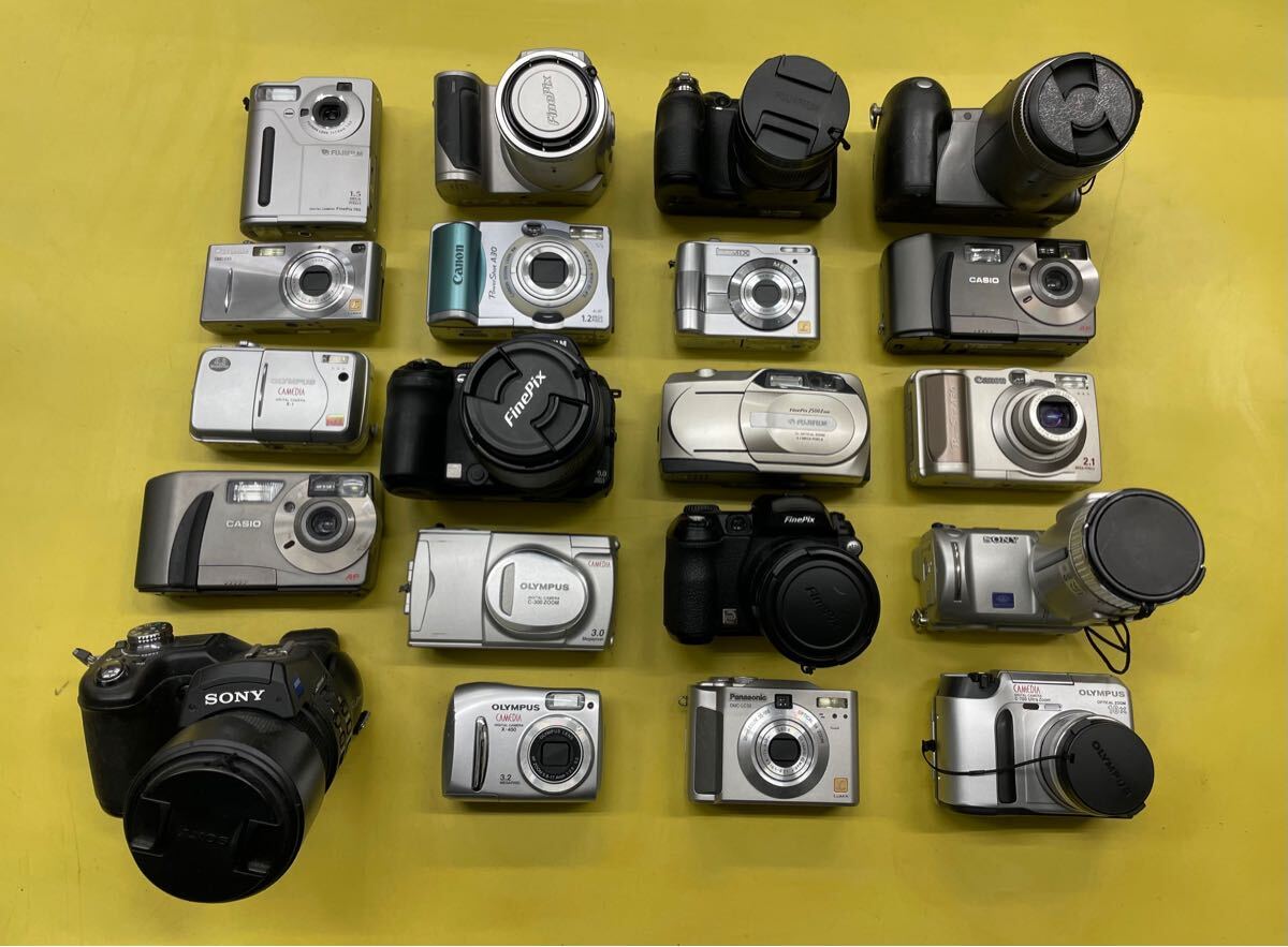 Canon CASIO FUJIFILM ジャンク品　3個 88）20個 デジタルカメラまとめ売り Canon SONY CASIO FUJIFILM など