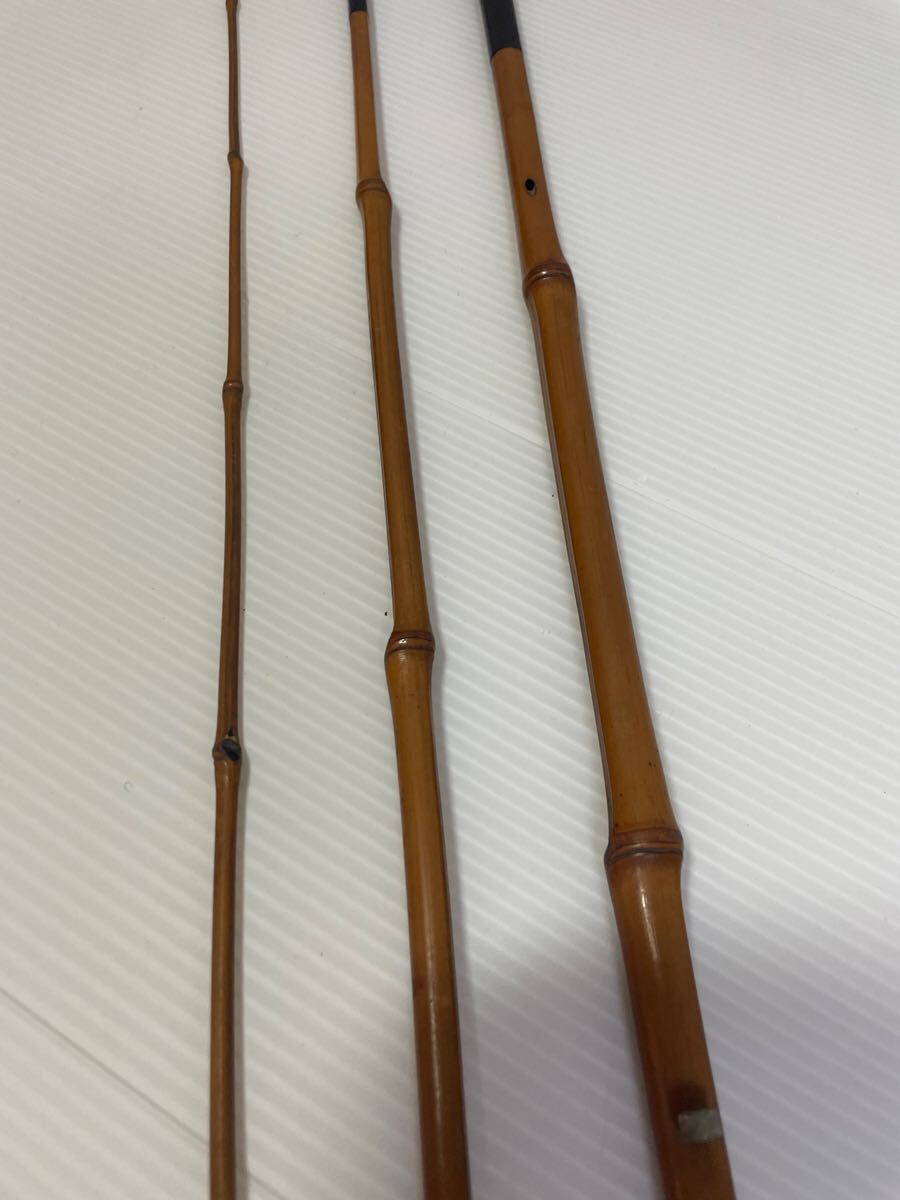◯D77 江戸和竿コレクション 東正作 和竿 ハゼ竿 3本継 印籠継 約