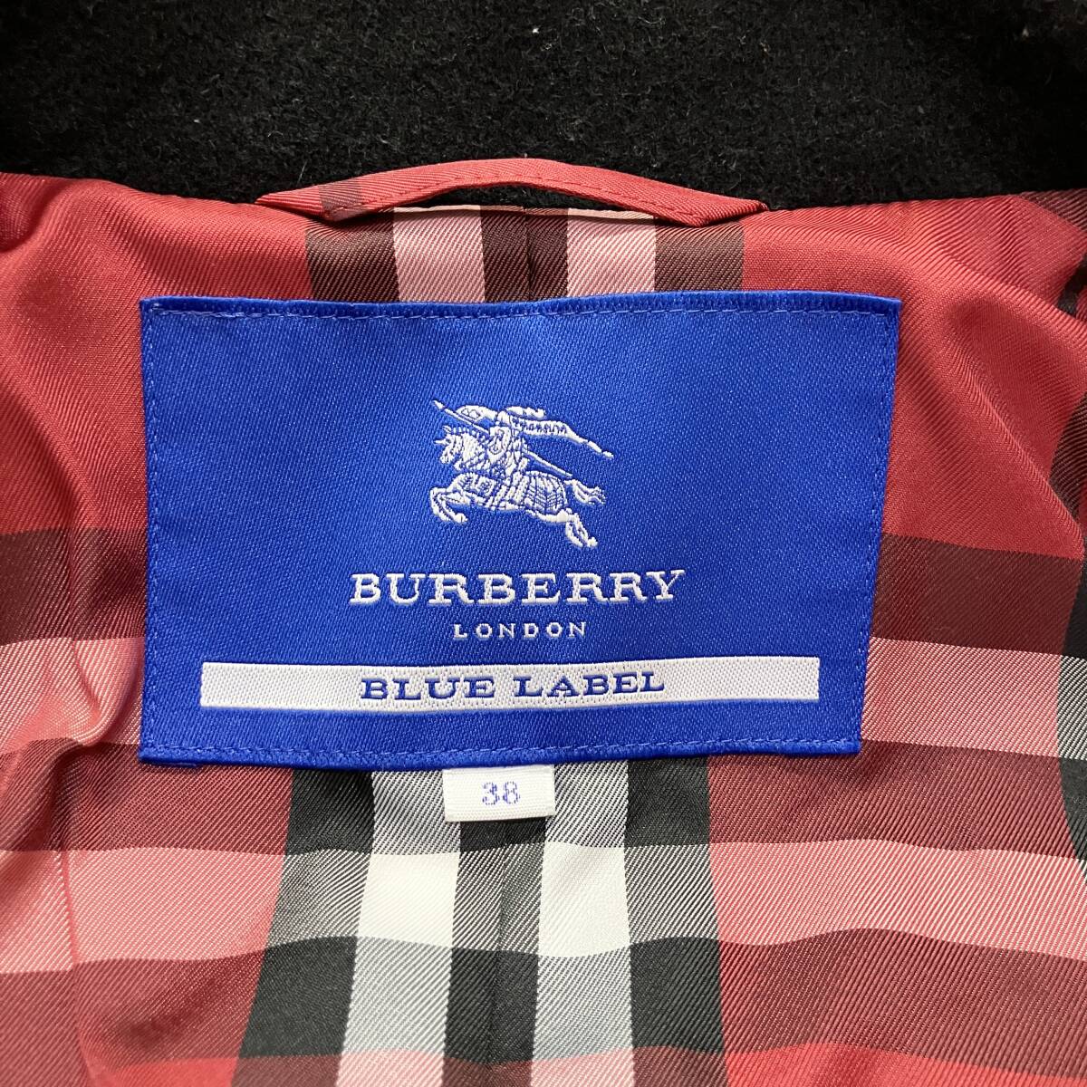 ○ BURBERRY BLUE LABEL バーバリーブルーレーベル コート ピーコート 
