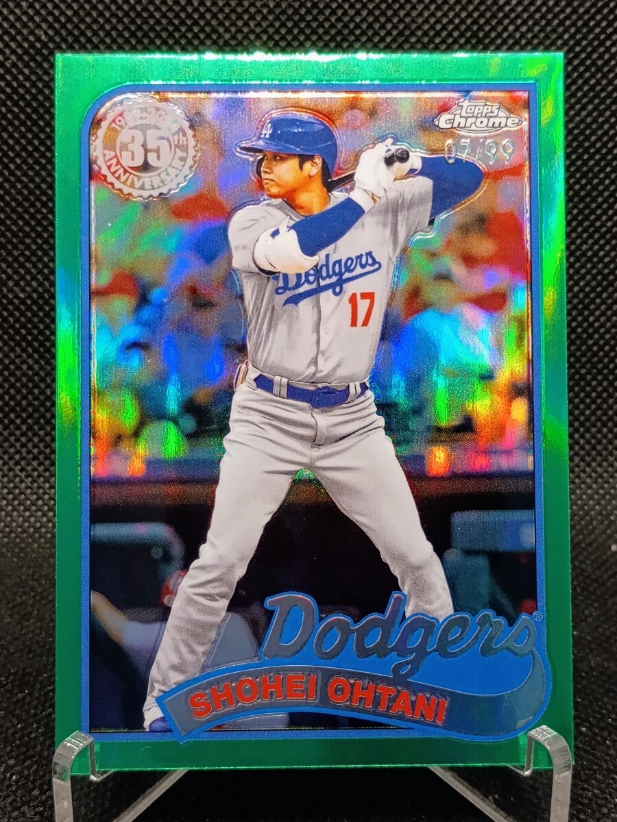 大谷翔平 99枚限定 グリーン 【2024 TOPPS CHROME BASEBALL 1989 TOPPS