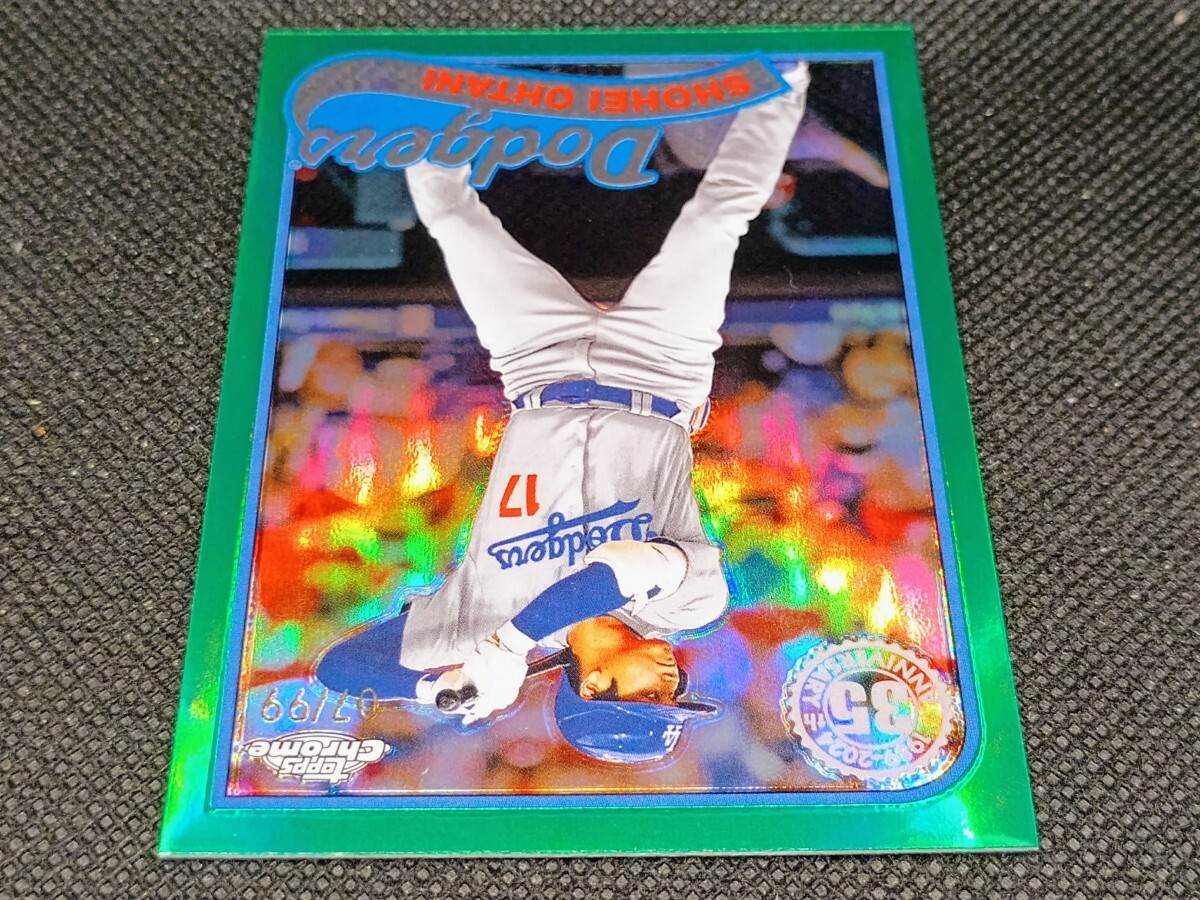 大谷翔平 99枚限定 グリーン 【2024 TOPPS CHROME BASEBALL 1989 TOPPS