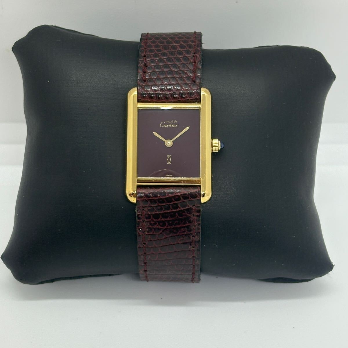カルティエ マストタンク SM ヴェルメイユ クォーツ CARTIER sv925の 
