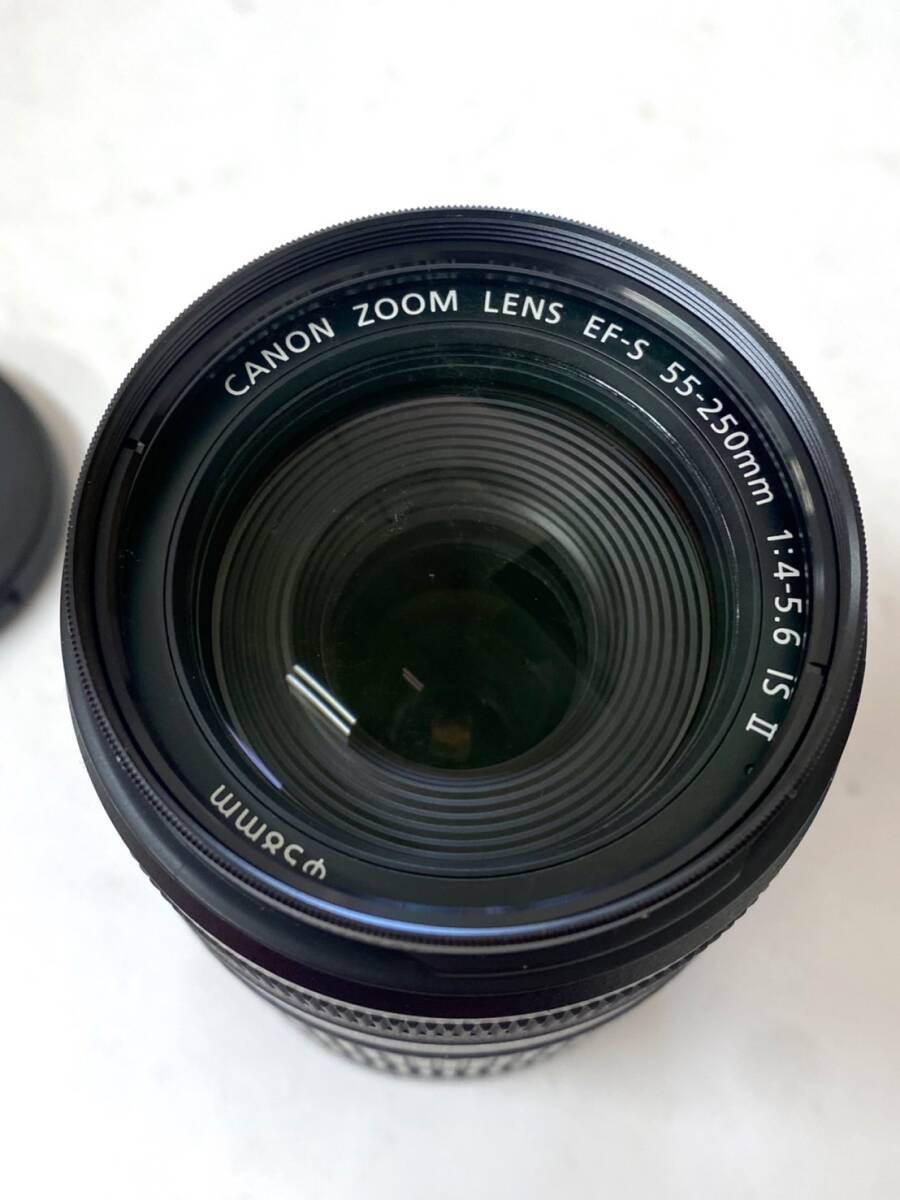 美品 Canon キヤノン EF-S 55-250mm F4-5.6 IS II カメラ用 レンズ