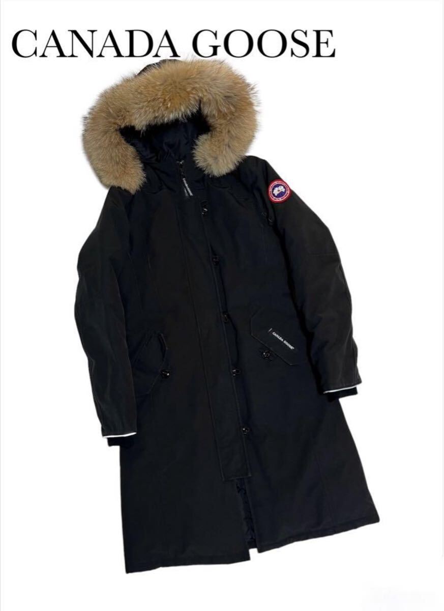 CANADA GOOSE カナダグース コヨーテファー ダウンジャケット ブラック 