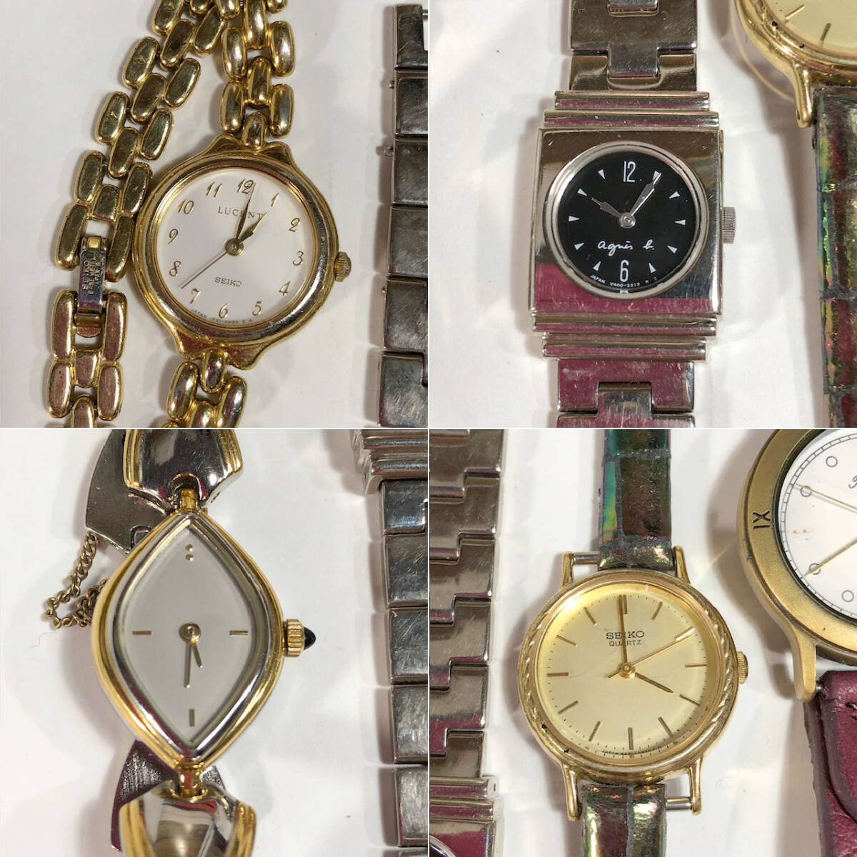 美品ですがジャンク品【SEIKOセイコー／agnes bアニエスベー／SWATCH スウォッチ等　計8点レディース腕時計／直せる方／部品取り】_2