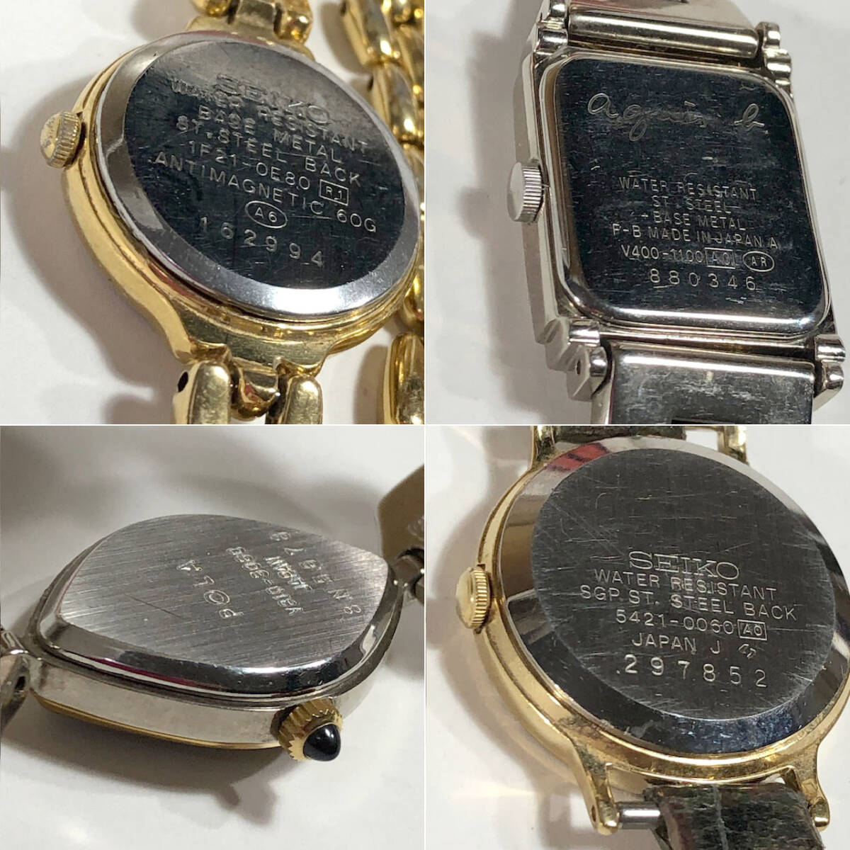 美品ですがジャンク品【SEIKOセイコー／agnes bアニエスベー／SWATCH スウォッチ等　計8点レディース腕時計／直せる方／部品取り】_4