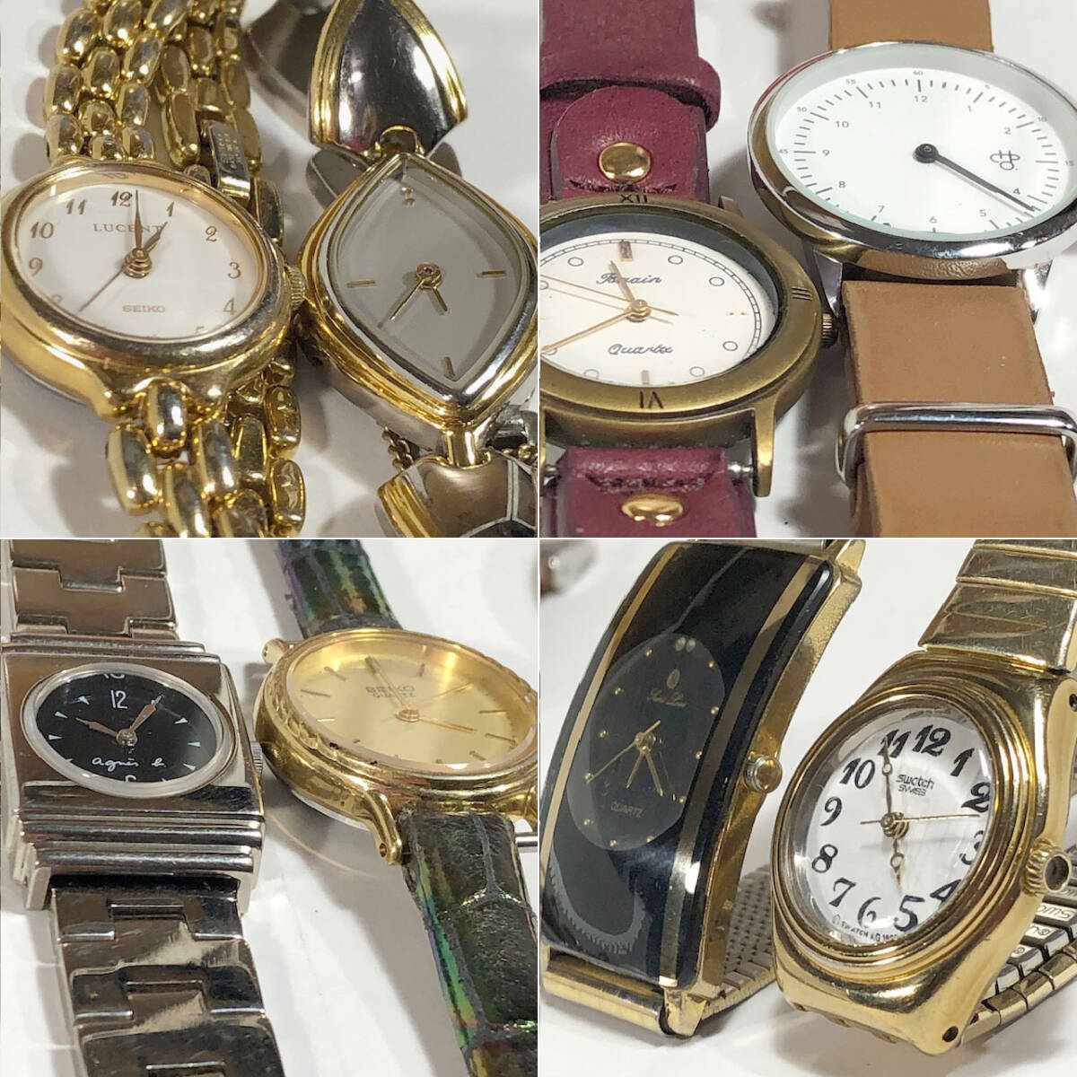 美品ですがジャンク品【SEIKOセイコー／agnes bアニエスベー／SWATCH スウォッチ等　計8点レディース腕時計／直せる方／部品取り】_6