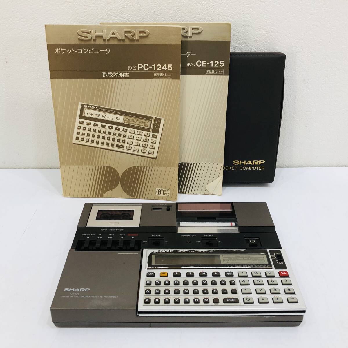 PC-1245 SHARP - ポケットコンピュータ Yahoo!オークション 「pc-1245