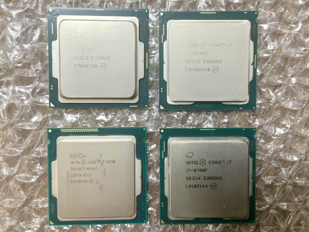 intel Core i7-9700K 9700F他番号違い4個SET】CPU 1円スタート売り切り