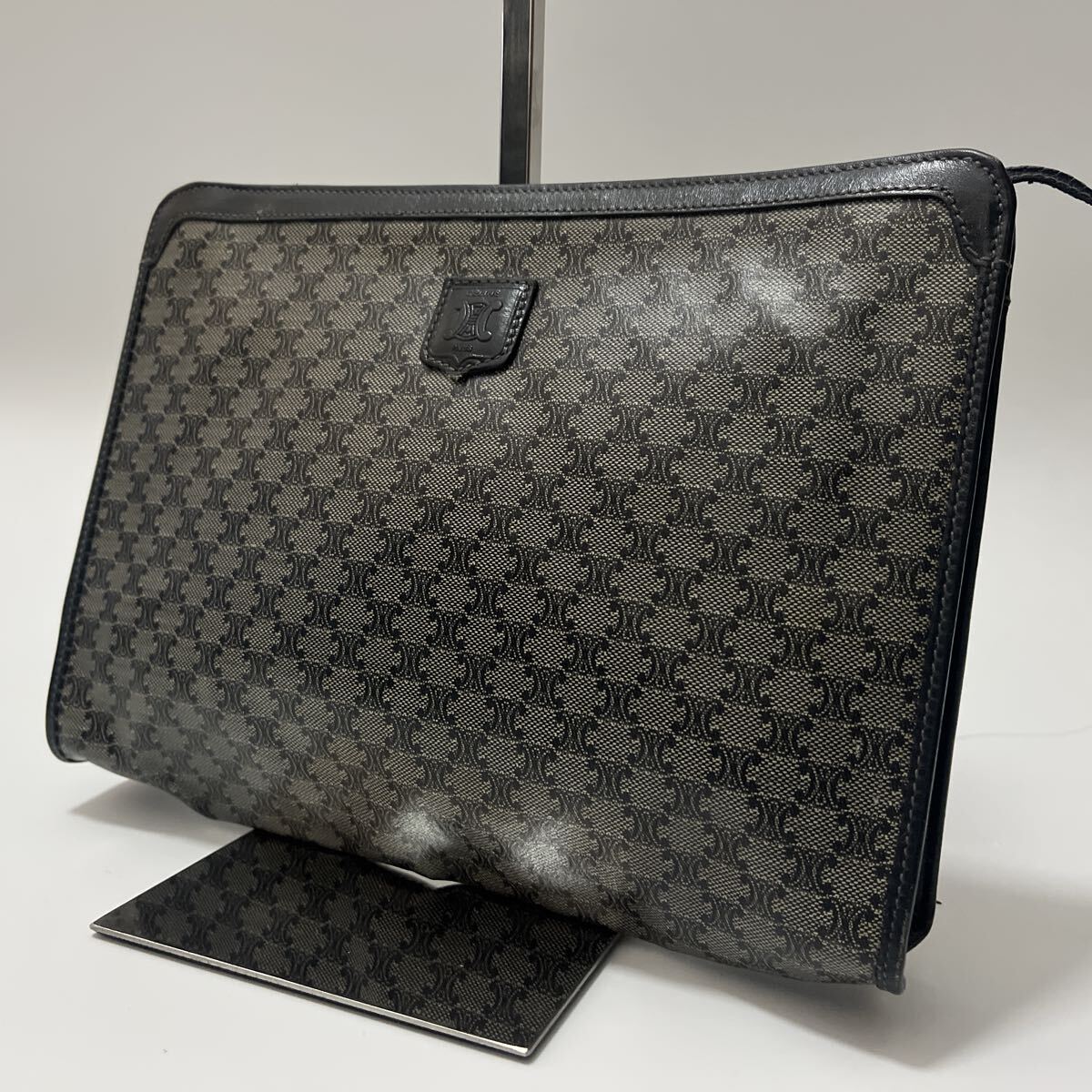 1円【希少】 CELINE セリーヌ クラッチバッグ セカンドバッグ pvc 