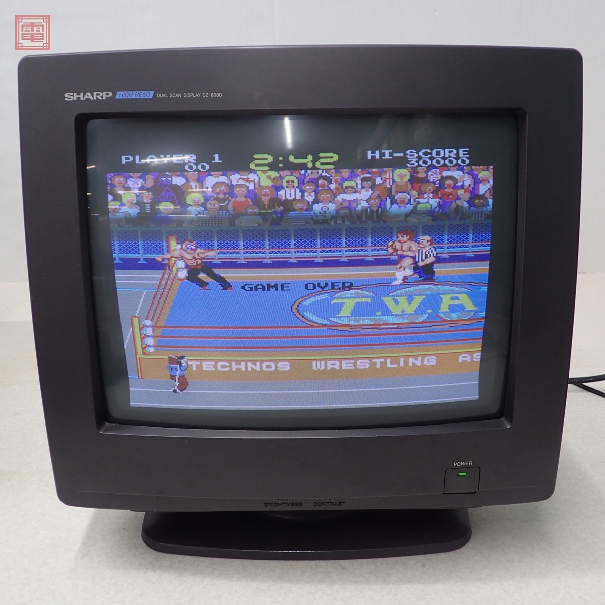 1円〜 動作品 X68000等 SHARP 14インチ カラーディスプレイ (CZ-608D-B 
