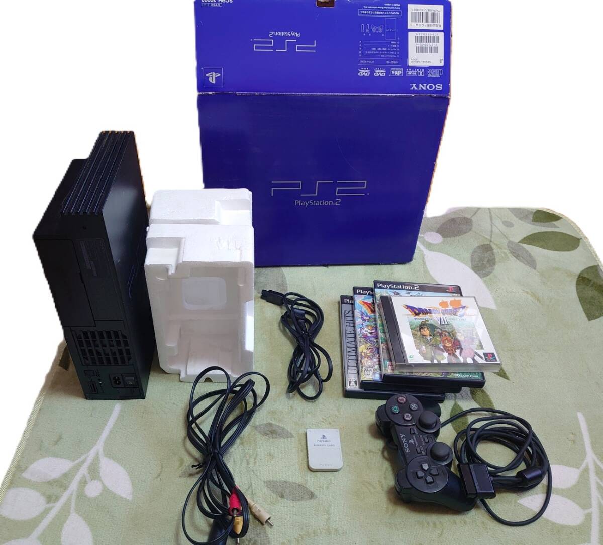 動作OK☆PS2 本体 コントローラー2個セット プレステ2 メモリー