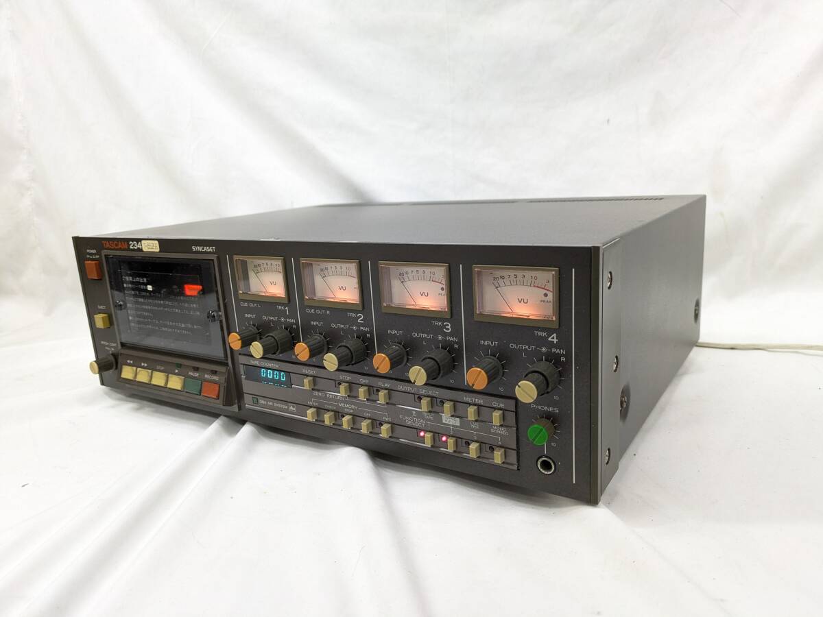 O04)通電OK! TASCAM/タスカム 234 SYNCASET 4チャンネル カセット 