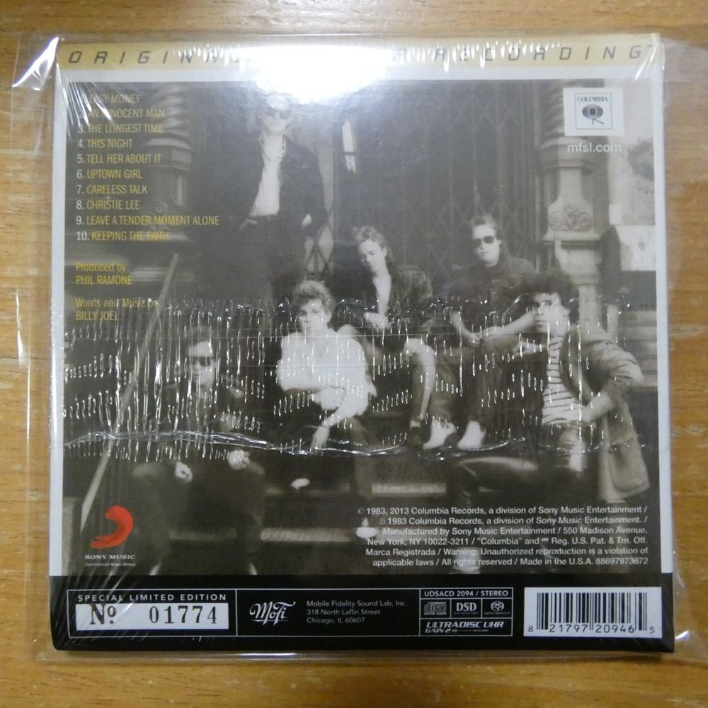 821797209465;【未開封/ハイブリッドSACD/高音質MFSL盤/シリアルナンバー入】BILLY JOEL / AN INNOCENT MAN(紙ジャケット仕様)