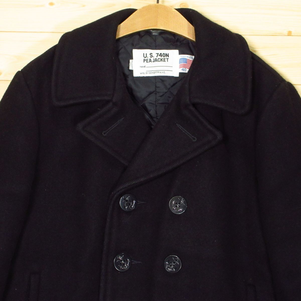 Pコート USA製 740N ショット Schott schott（ピーコート）のフリマ