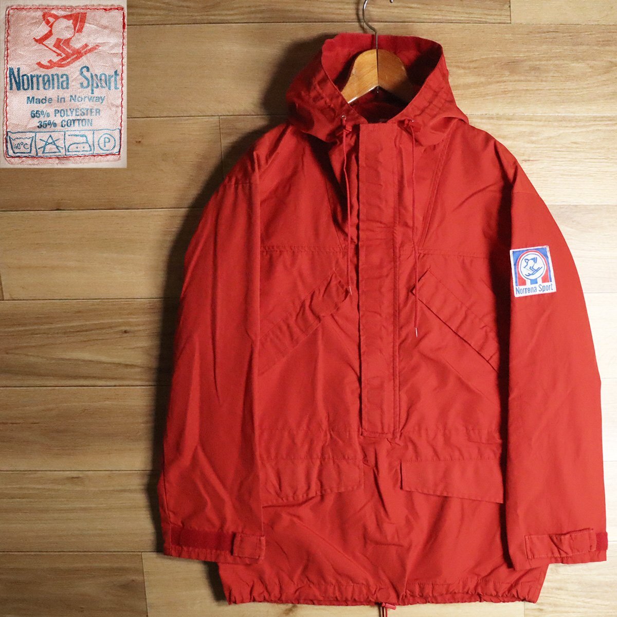 B19Y/Y6.10-4 90s ノルウェー製 Norrona Sport ハーフジップ