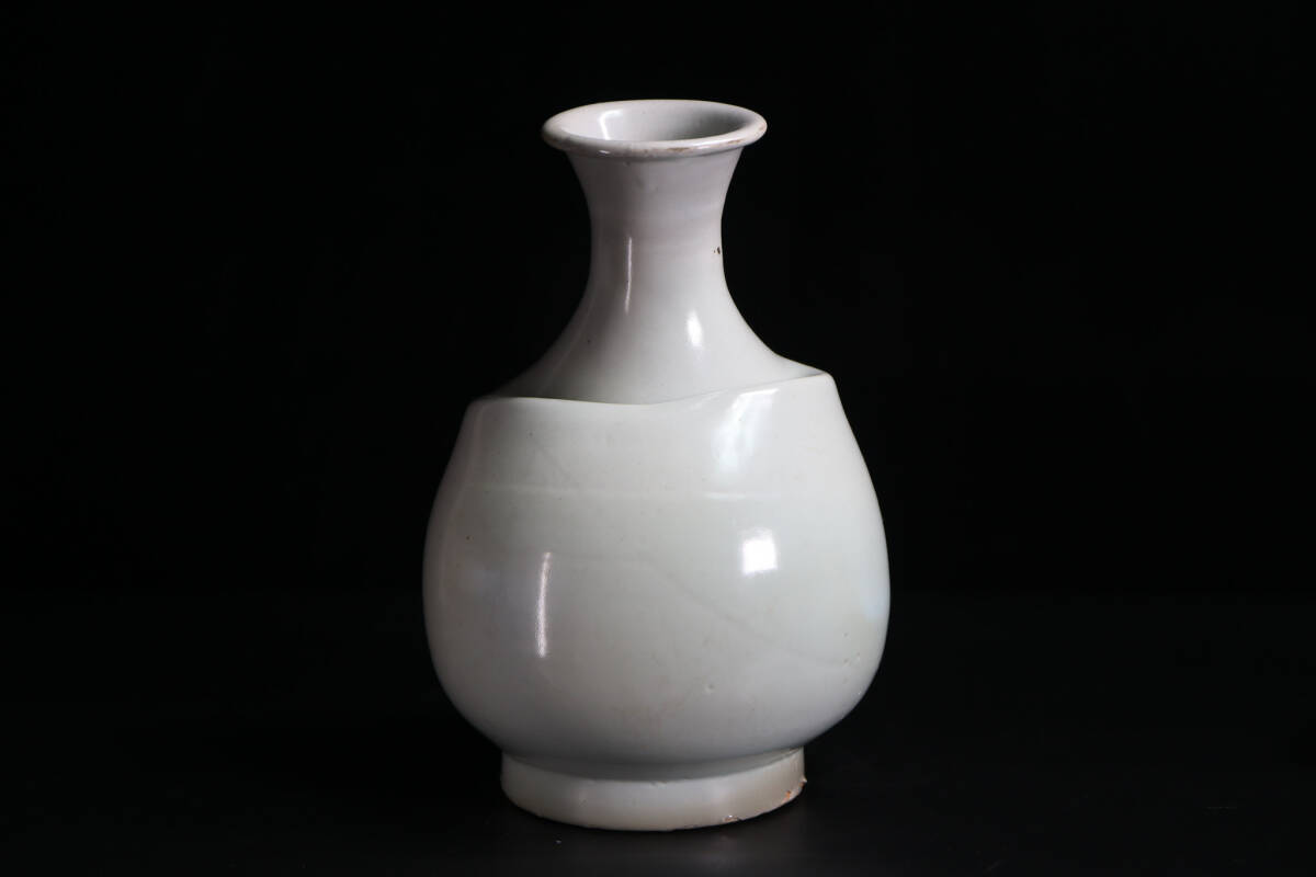 ◇雅◇ 李朝時代 朝鮮美術 李朝 李朝白磁 花瓶 壺 高さ25cm/2280g 高麗