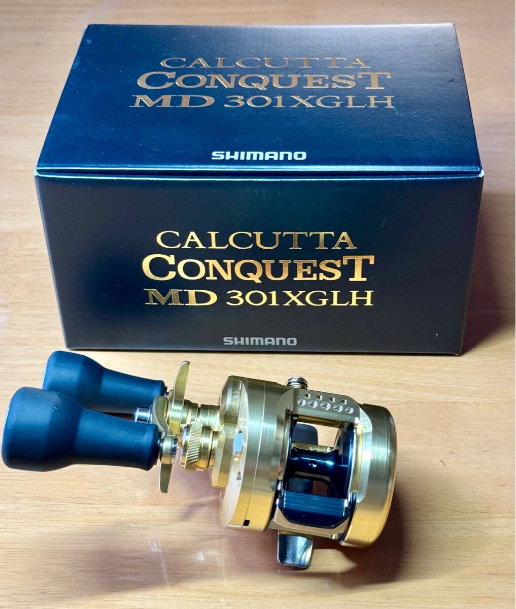 シマノ 23カルカッタコンクエストMD 301XGLH 中古美品 シマノ ベイトリール 23カルカッタコンクエストMD